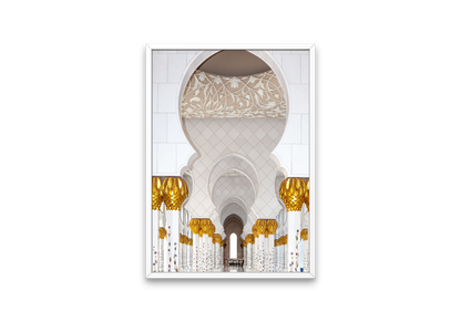 Architecture - Masjid white door - Poster